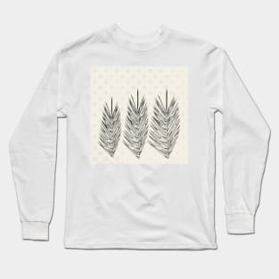 Natural Living Palm Leaves Long Sleeve T-Shirt